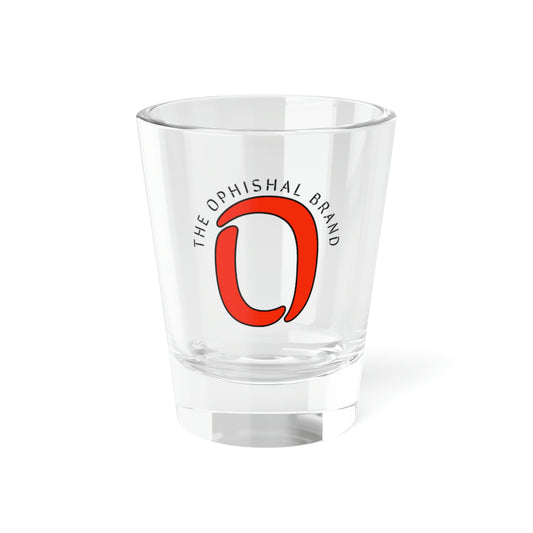 Ophishal Brand x Shot Glass, 1.5oz (Red)