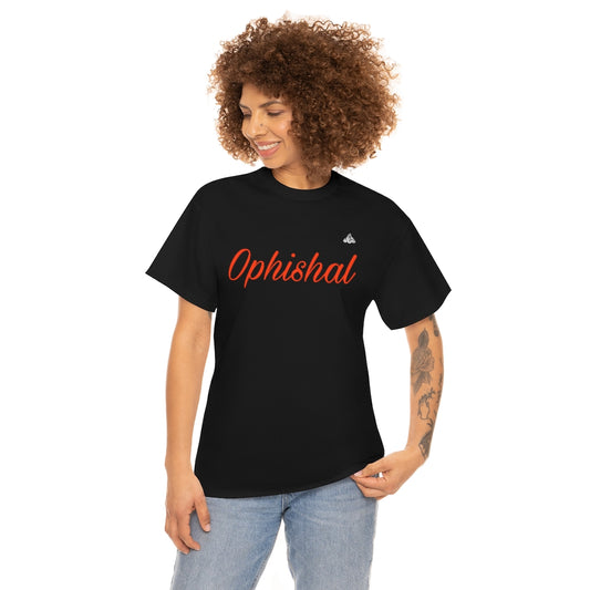 Ophishal T Shirt (Orange Letters)