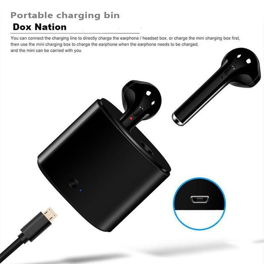 WIRELESS BLUETOOTH HEADPHONES HBQ i7S Bluetooth headset wireless mini earbuds